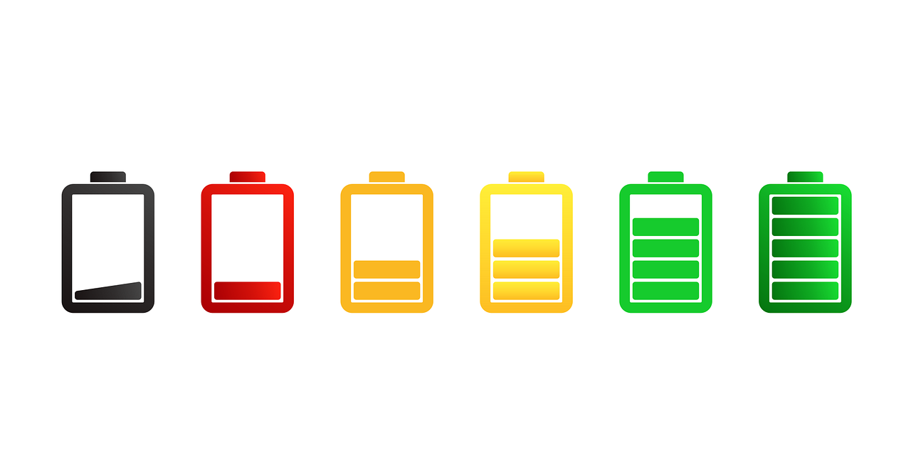 baterias pilas colores