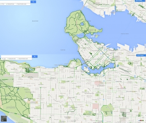 Vancouver bike map