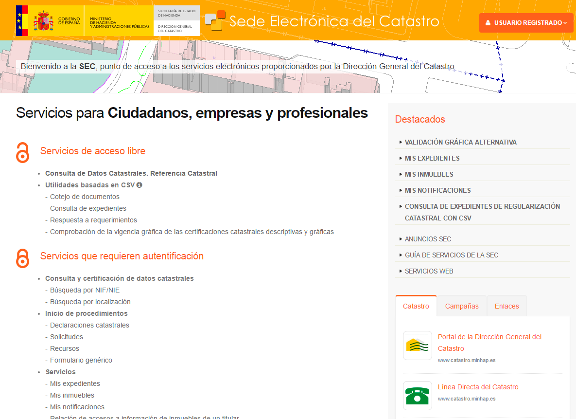 Sedecatastrogobes Sede Electrnica Del Catastro