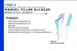 MANUEL VILLAR ALCAZAR - Certificado energetico albacete